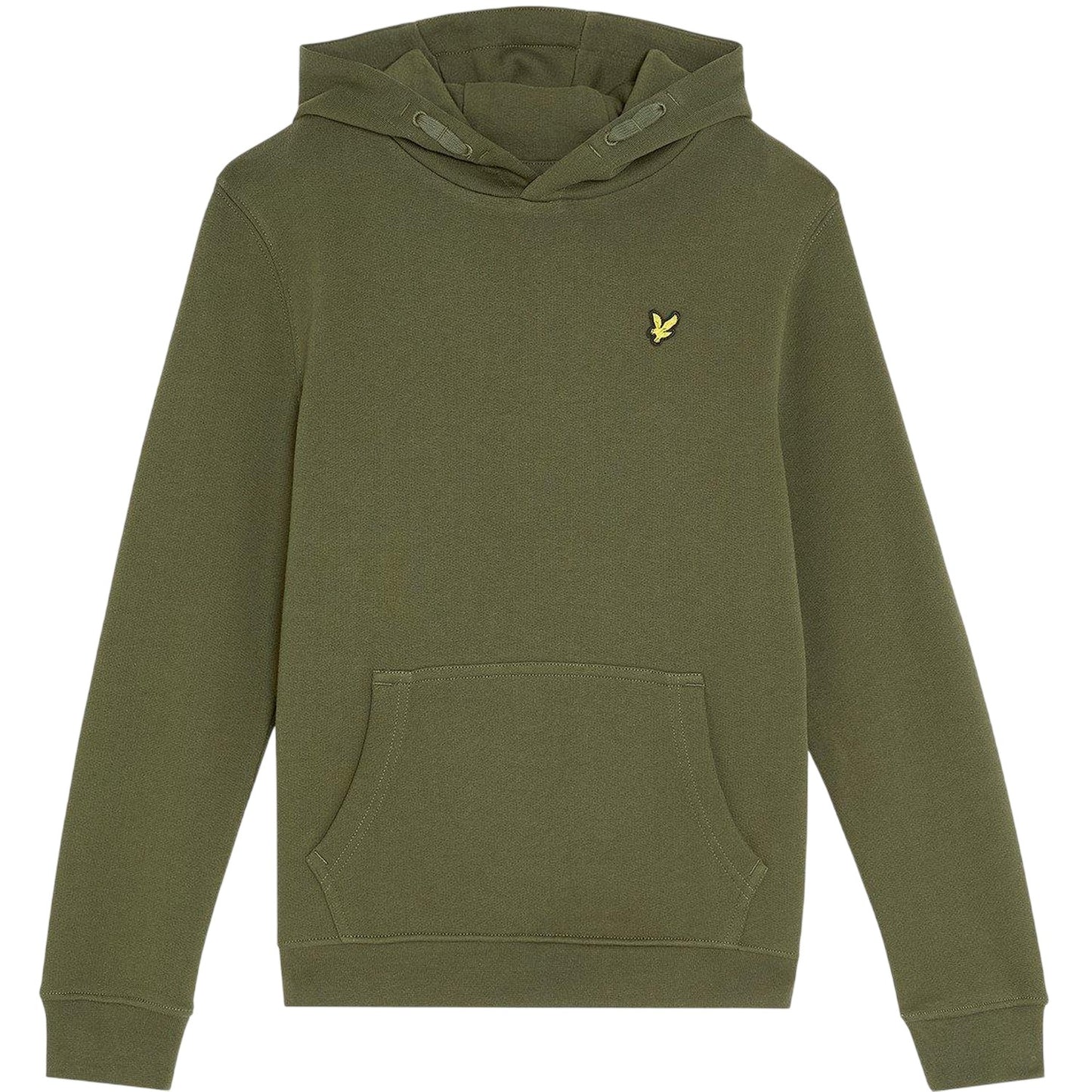 Olive Green - Front - Lyle & Scott Childrens-Kids Classic Hoodie