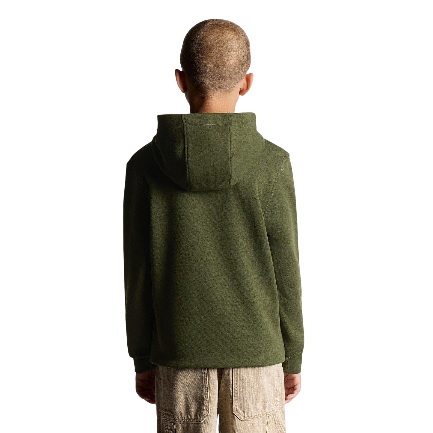 Olive Green - Back - Lyle & Scott Childrens-Kids Classic Hoodie