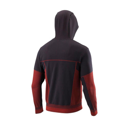 Black-Red - Back - Wilson Mens Rush Logo Full Zip Hoodie