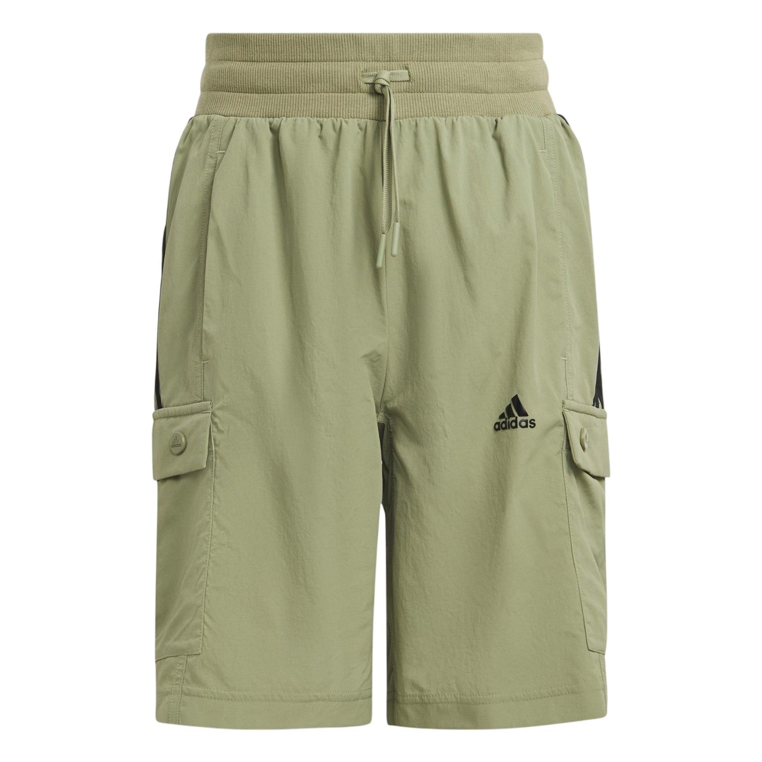 Green-Black - Front - Adidas Childrens-Kids Jam Regular Cargo Shorts