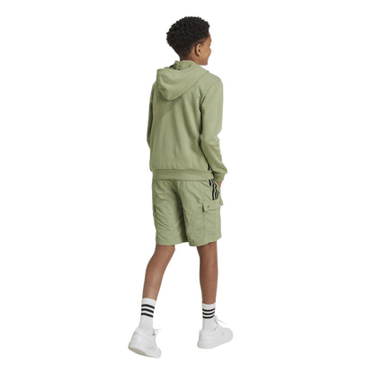 Green-Black - Back - Adidas Childrens-Kids Jam Regular Cargo Shorts
