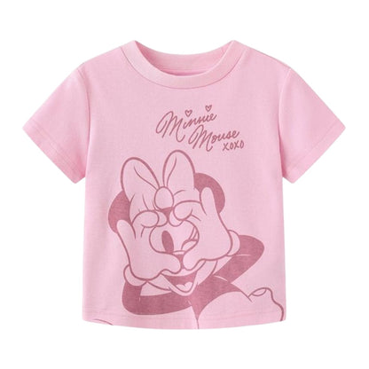 Pink - Side - Disney Baby Girls Minnie Mouse Heart Short Pyjama Set
