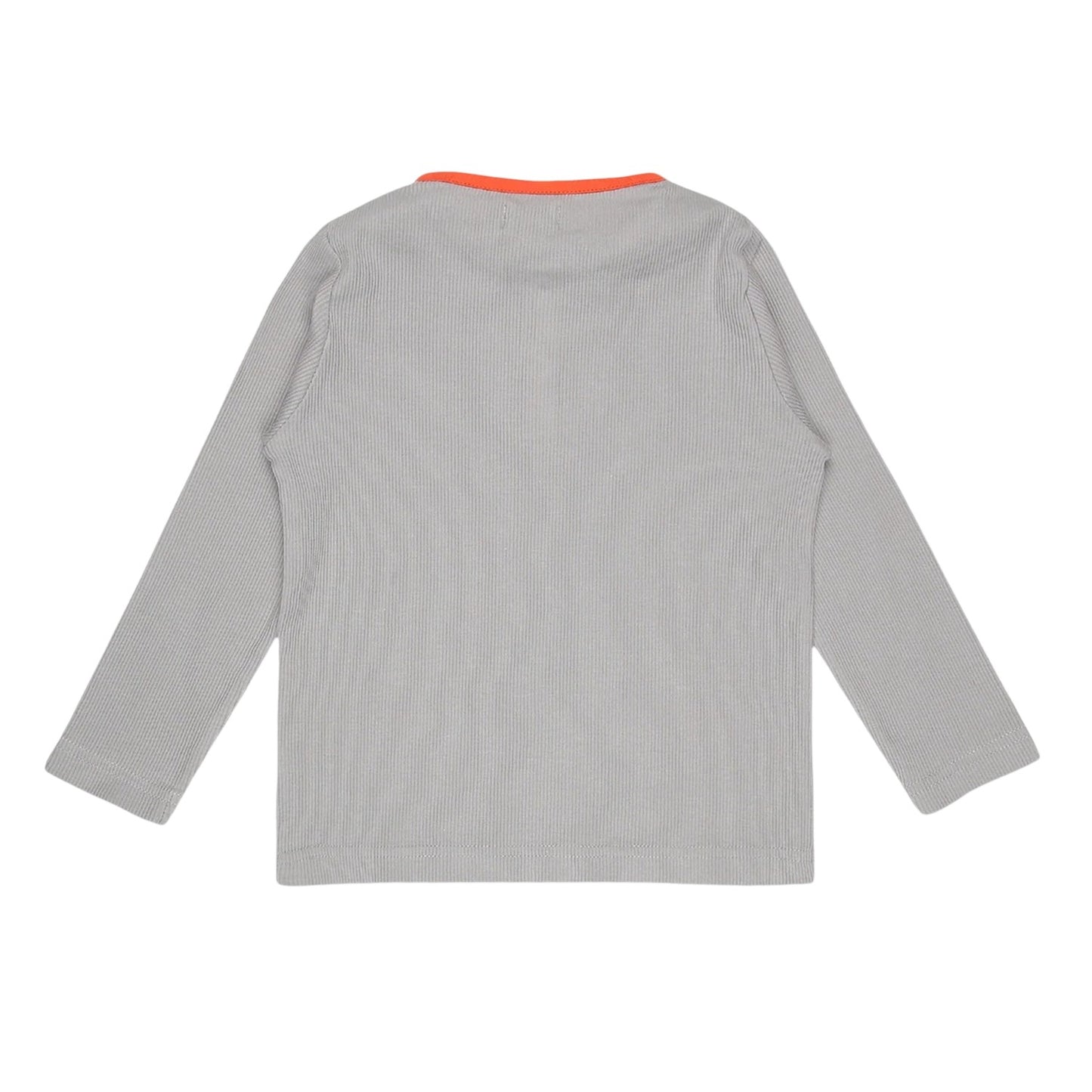 Grey-Blue - Back - Lilly & Sid Baby Striped Long-Sleeved Top (Pack of 2)