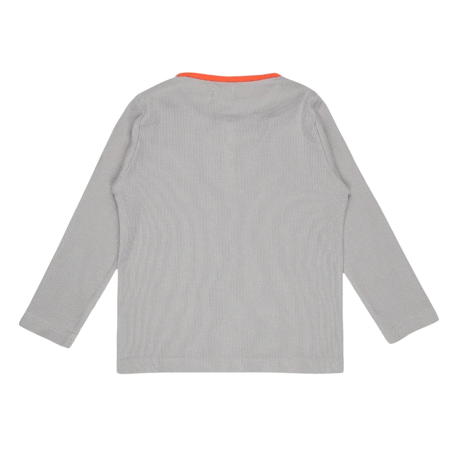 Grey-Blue - Back - Lilly & Sid Baby Striped Long-Sleeved Top (Pack of 2)