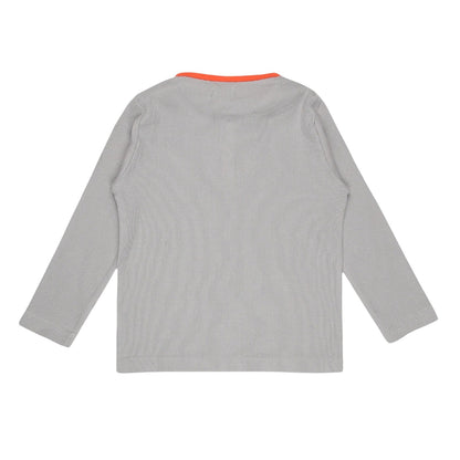 Grey-Blue - Back - Lilly & Sid Baby Striped Long-Sleeved Top (Pack of 2)