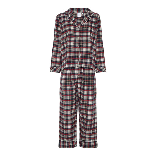 Parisian Night - Front - CCDK Copenhagen Womens-Ladies Helga Checked Long Pyjama Set