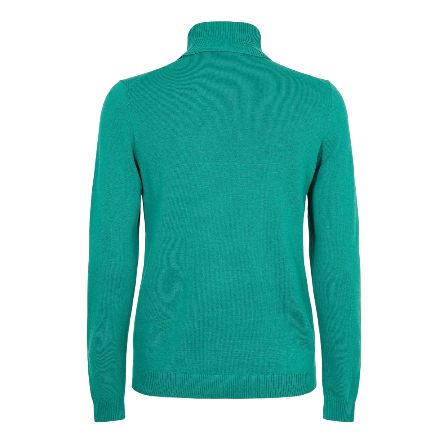 Green - Back - Hugo Mens Knitted Turtle Neck Top