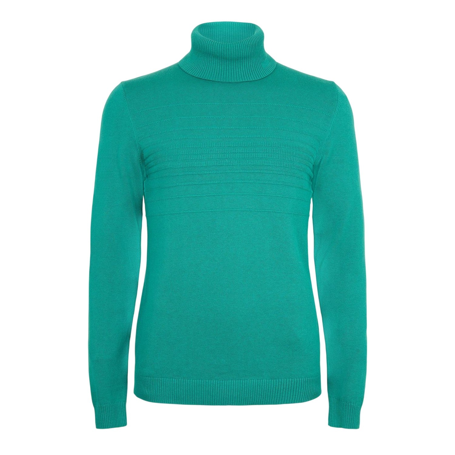 Green - Front - Hugo Mens Knitted Turtle Neck Top