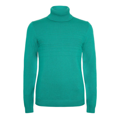 Green - Front - Hugo Mens Knitted Turtle Neck Top