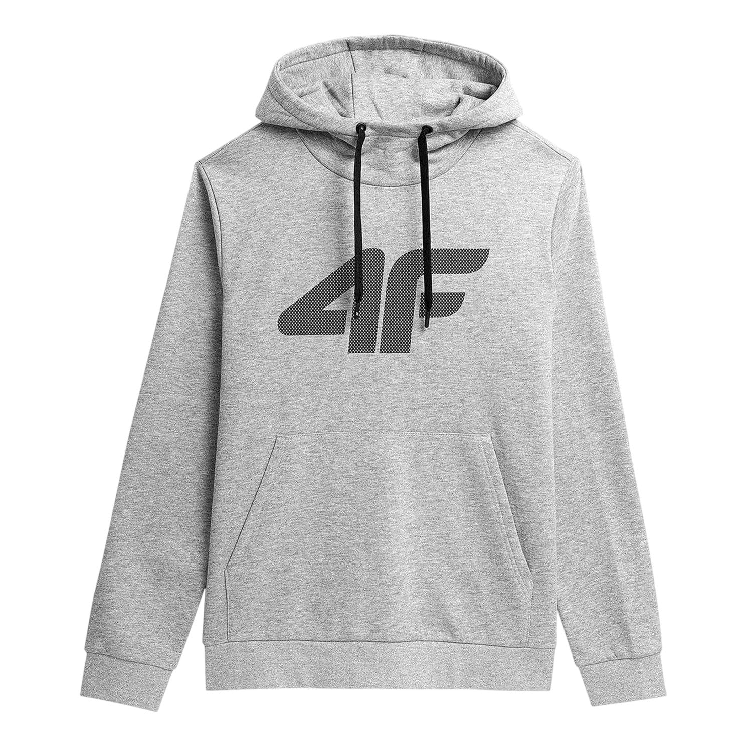 Light Grey - Front - 4F Mens Oth Logo Hoodie