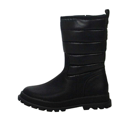 Black - Back - Buckle My Shoe Unisex Adult Knee-High Boots
