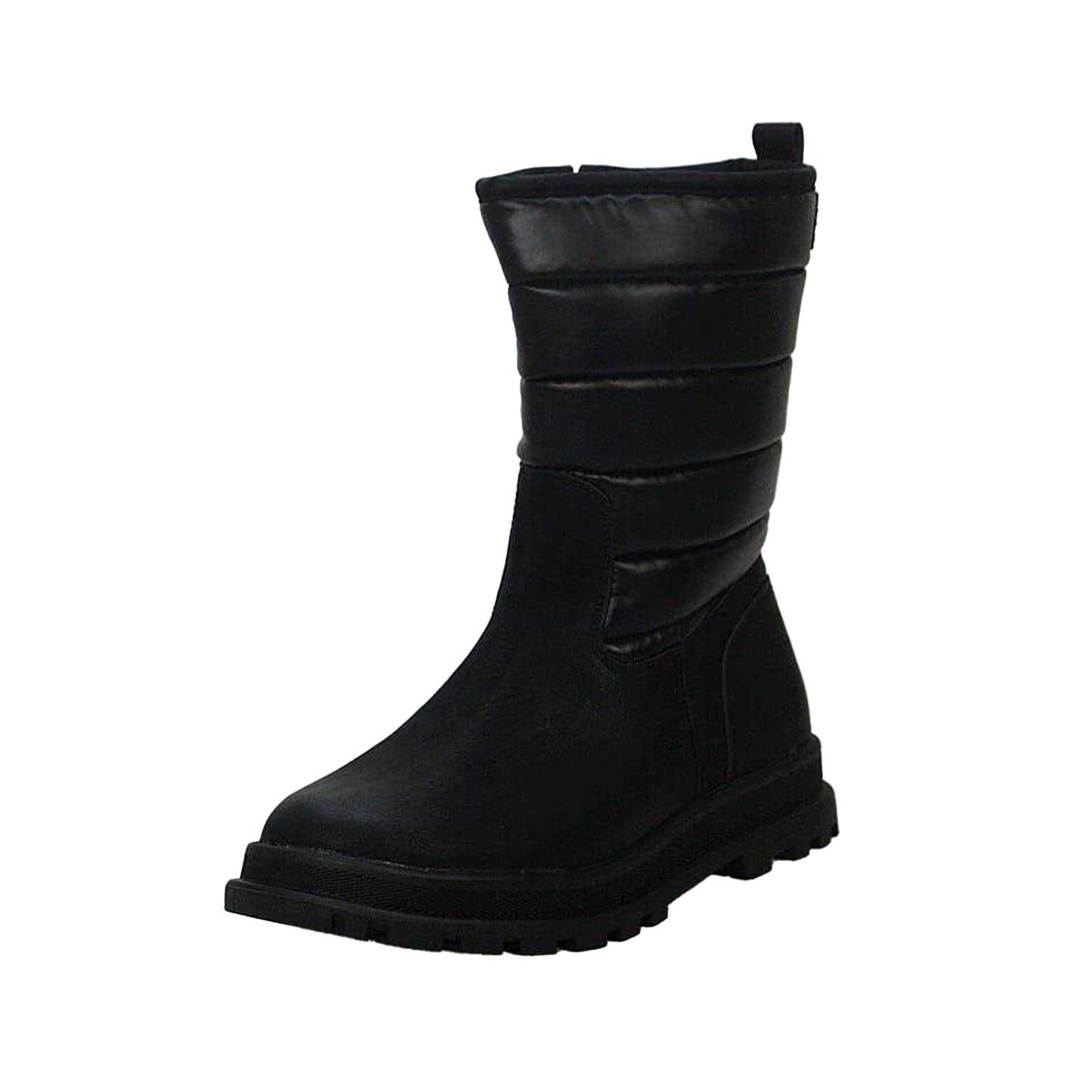 Black - Side - Buckle My Shoe Unisex Adult Knee-High Boots