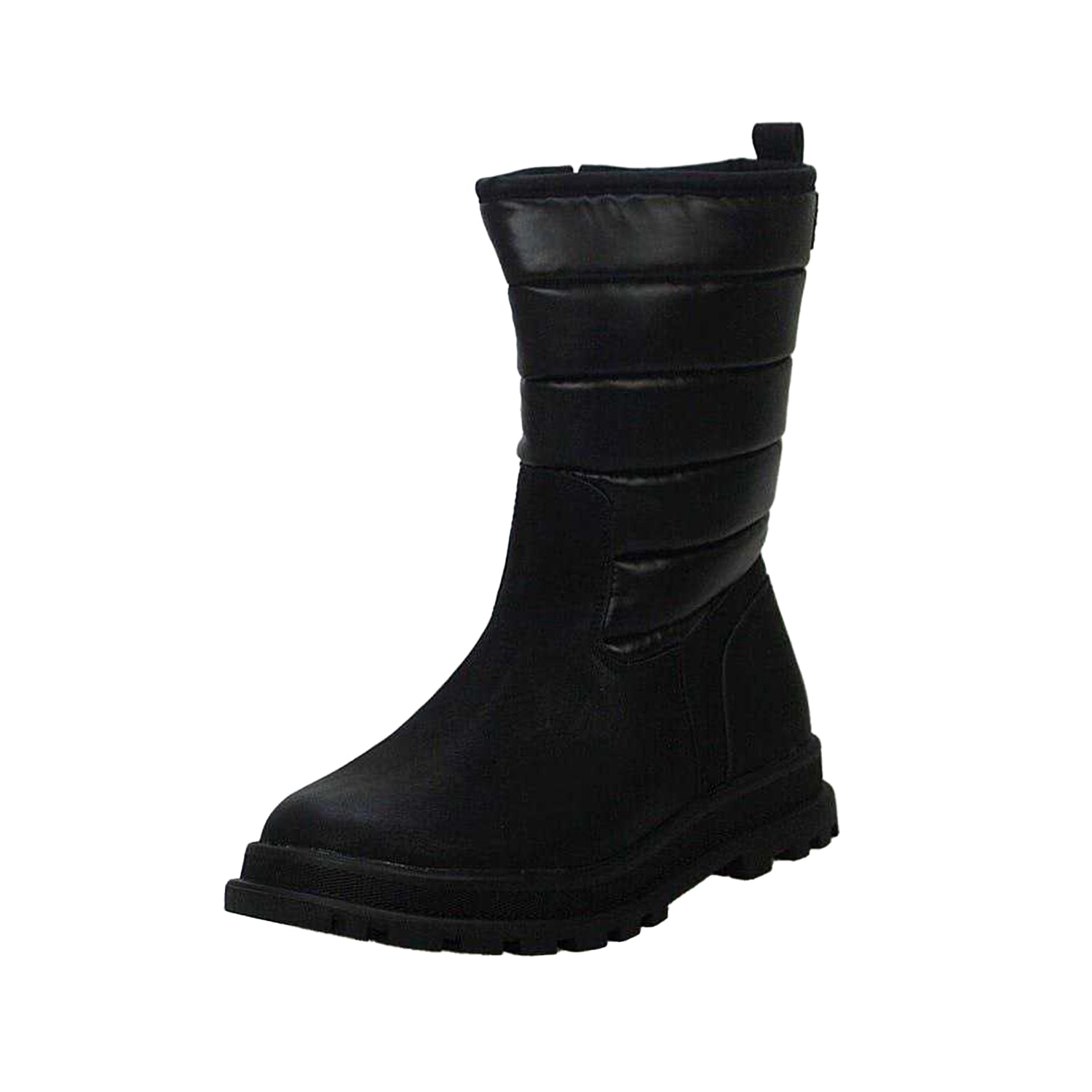 Black - Side - Buckle My Shoe Unisex Adult Knee-High Boots