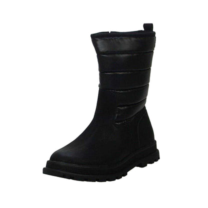 Black - Side - Buckle My Shoe Unisex Adult Knee-High Boots