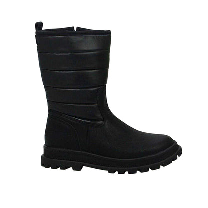 Black - Front - Buckle My Shoe Unisex Adult Knee-High Boots