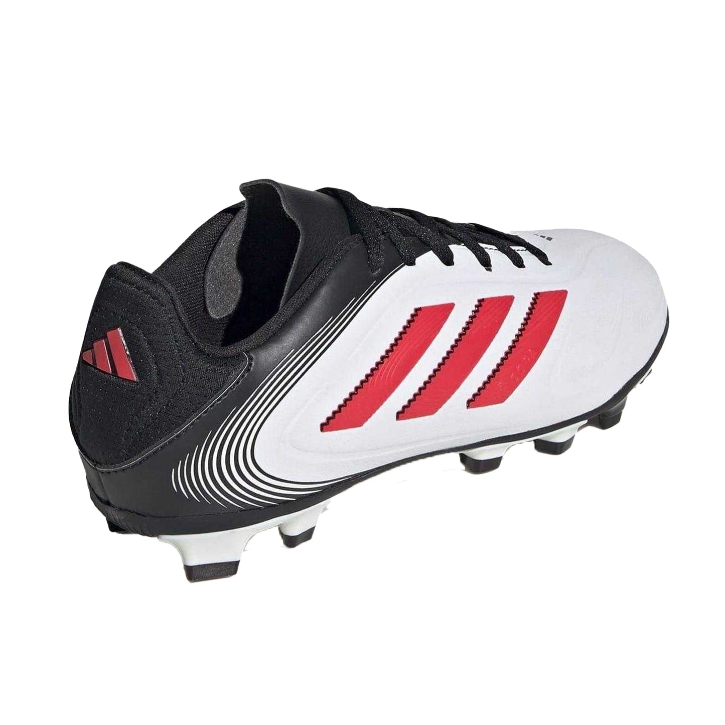 White-Red - Side - Adidas Childrens-Kids Copa Pure 3 Club Firm Ground Football Boots