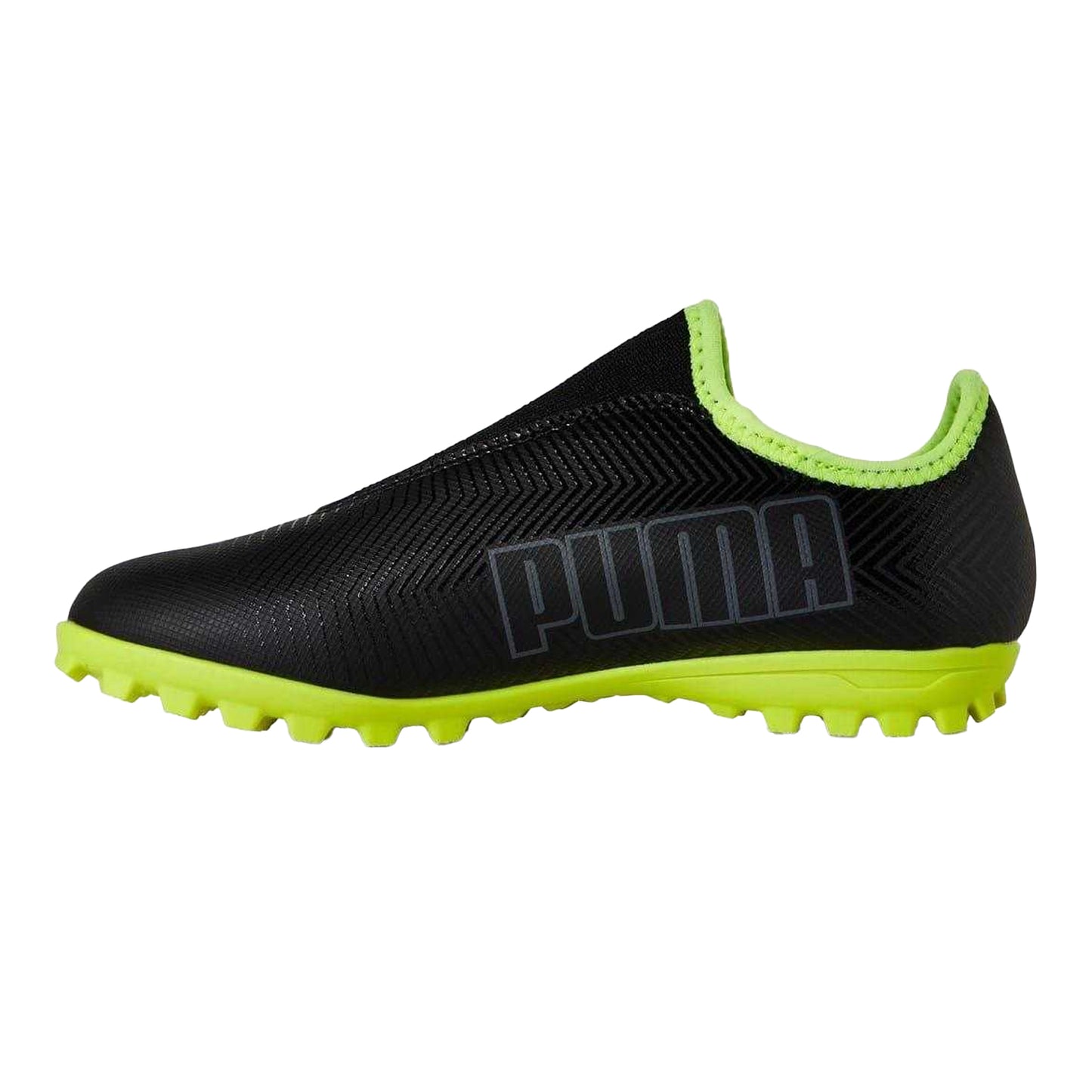 Black - Side - Puma Childrens-Kids Finesse Textured Leather Football Boots