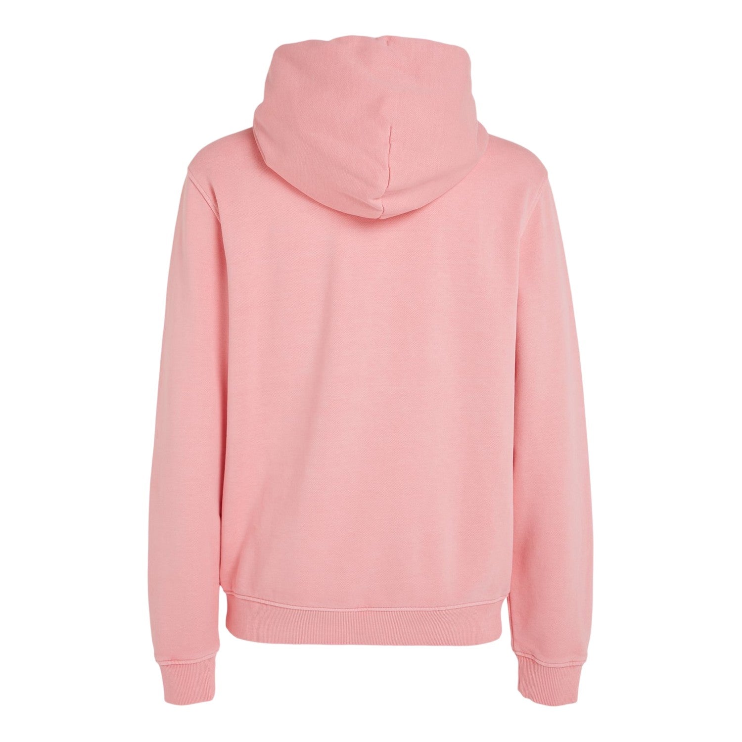Pink - Back - Tommy Jeans Mens Badge Hoodie
