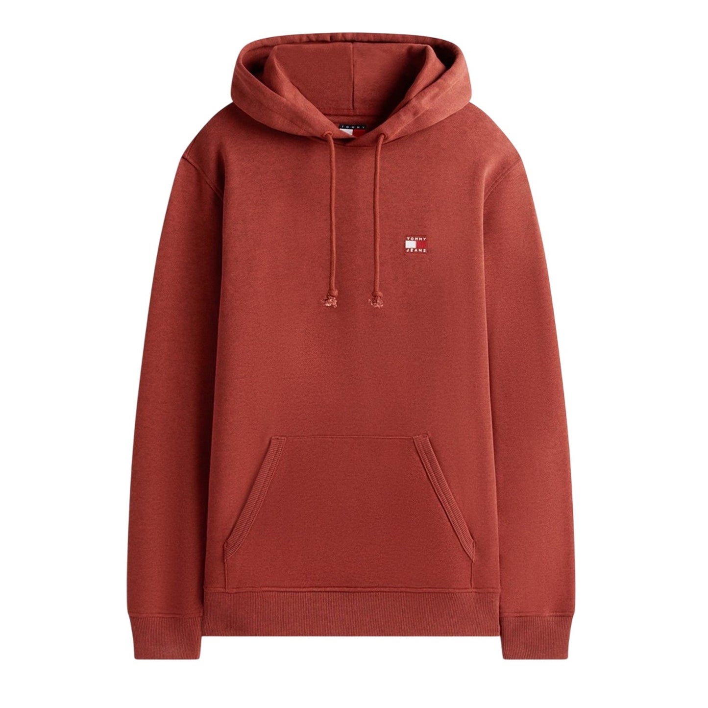 Terracotta Marl - Front - Tommy Jeans Mens Badge Hoodie