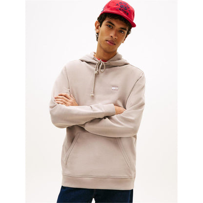 Limestone - Back - Tommy Jeans Mens Badge Hoodie