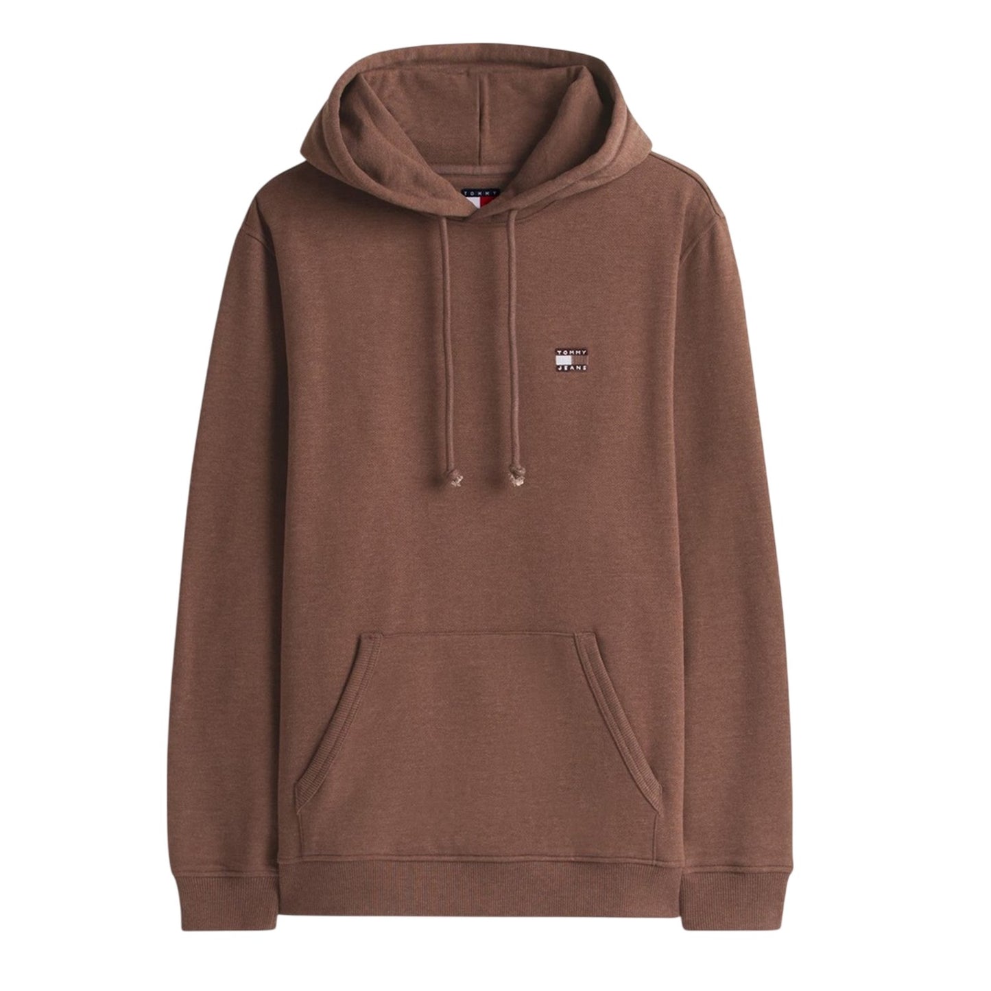 Black-Walnut - Front - Tommy Jeans Mens Badge Hoodie