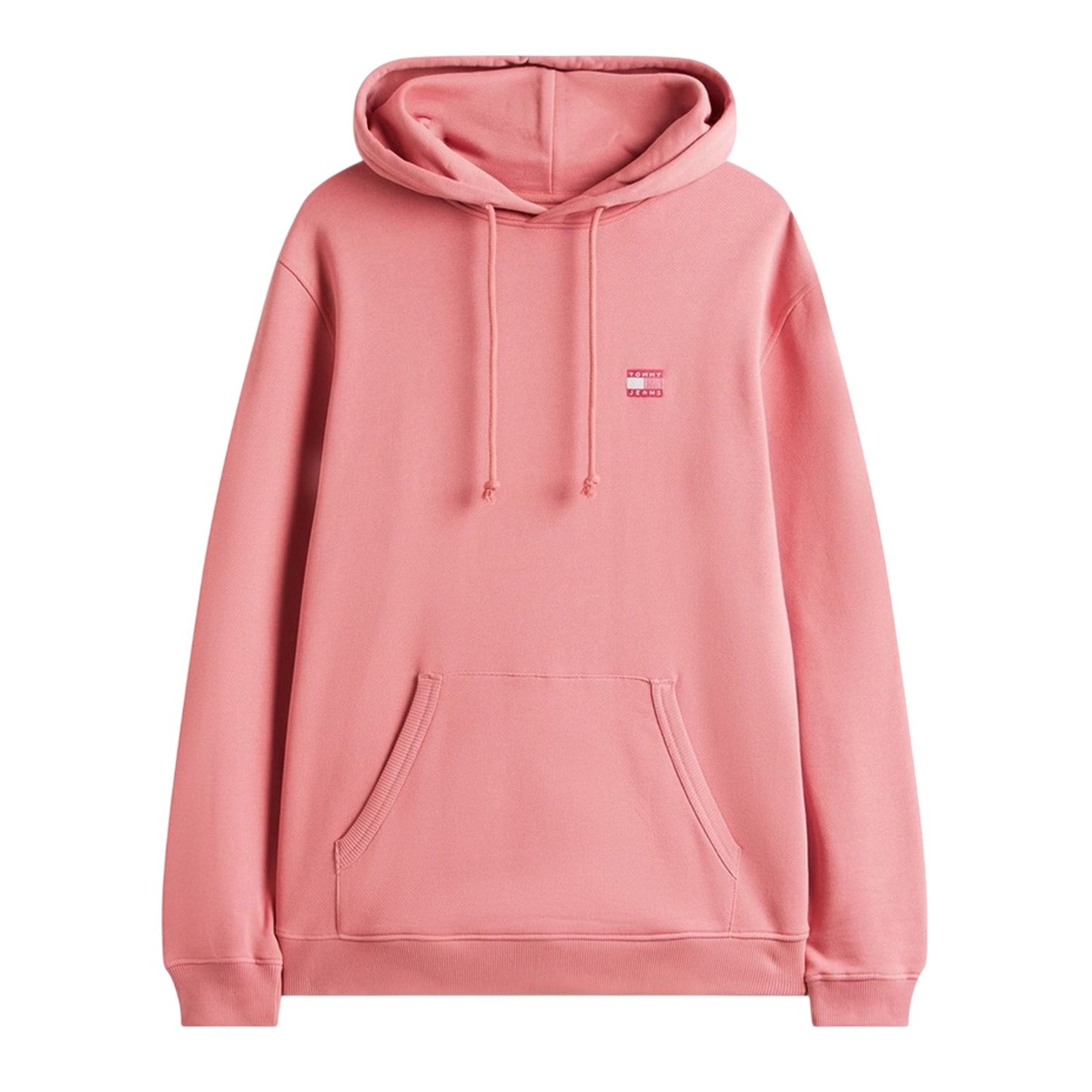 Berry - Front - Tommy Jeans Mens Badge Hoodie