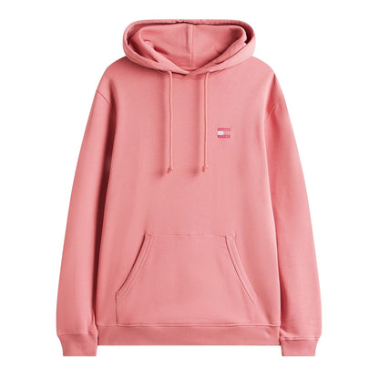 Berry - Front - Tommy Jeans Mens Badge Hoodie