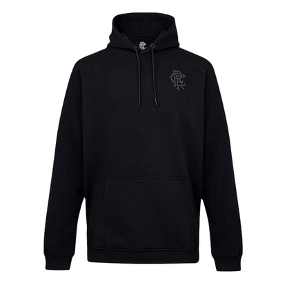 Black - Front - Castore Mens Rangers FC Hoodie