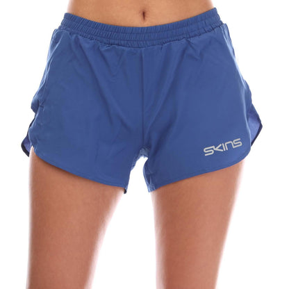 Blue - Front - Skins Womens-Ladies Series-3 Superpose Shorts