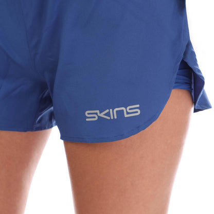 Blue - Side - Skins Womens-Ladies Series-3 Superpose Shorts