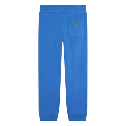 Blue - Back - Kenzo Childrens-Kids Logo Regular Jogging Bottoms