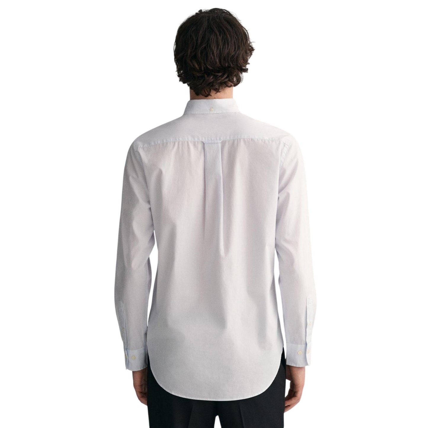 Pale Blue - Back - Gant Mens Banker Poplin Shirt