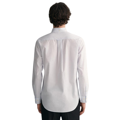 Pale Blue - Back - Gant Mens Banker Poplin Shirt