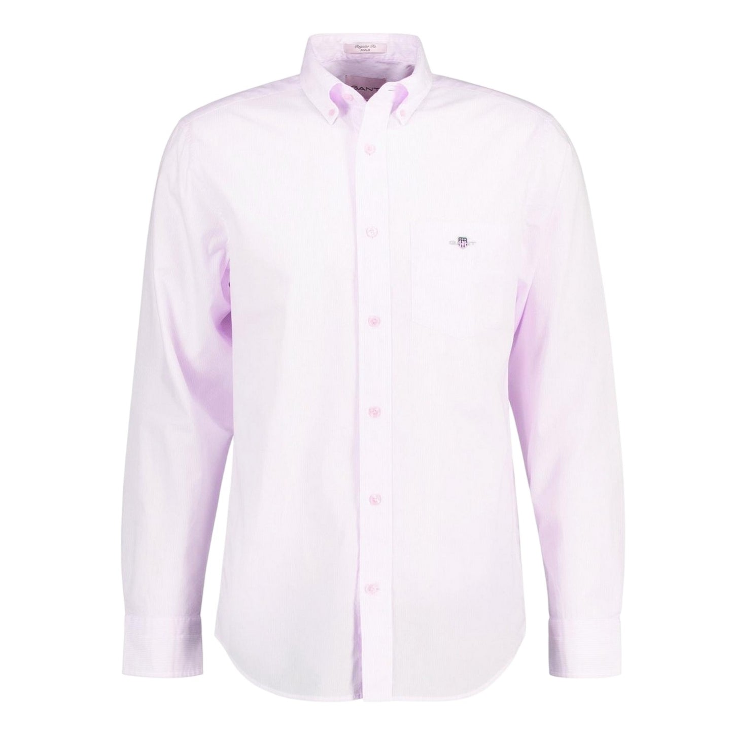 Pale Pink - Front - Gant Mens Banker Poplin Shirt