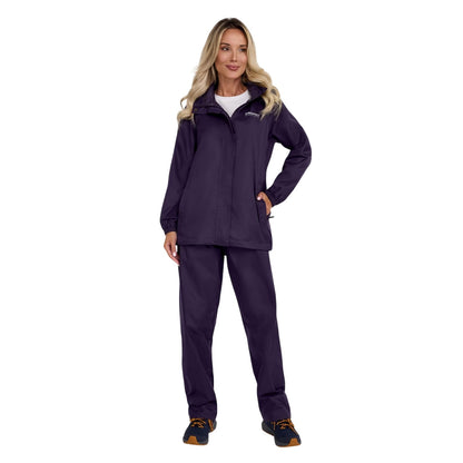 Purple - Lifestyle - Respect Womens-Ladies Packaway Waterproof Jacket