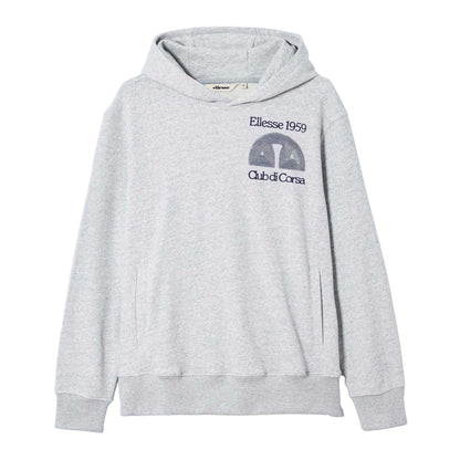 Light Grey Marl Marl - Front - Ellesse Mens Club Di Corsa Hoodie