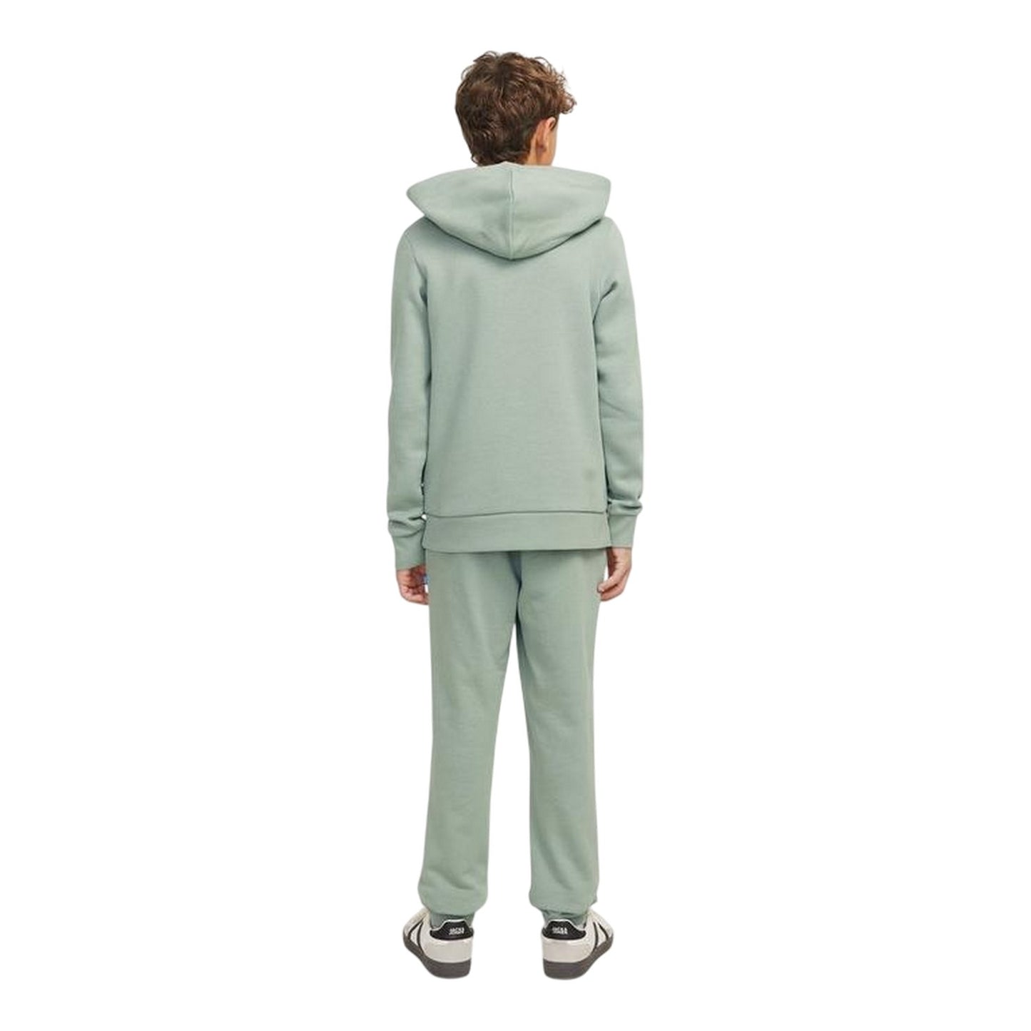 Iceberg Green - Back - Jack And Jones Boys Surfers Club Logo Hoodie