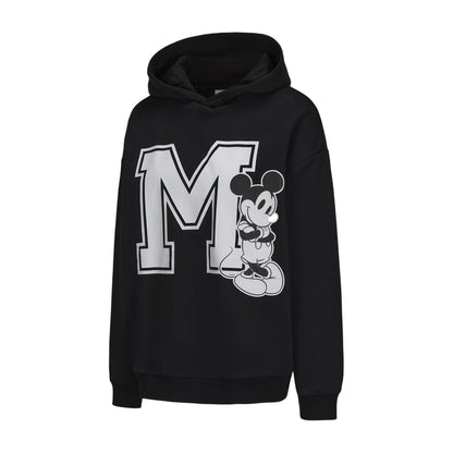 Black - Side - Characters Womens-Ladies Mickey Mouse Oversized Hoodie