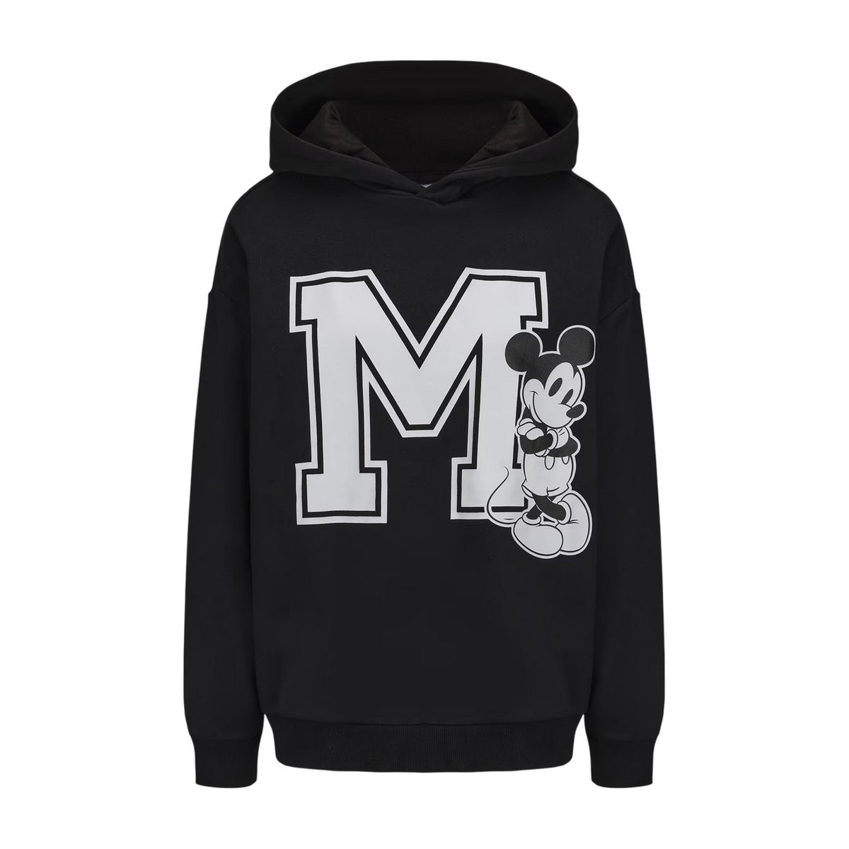Black - Front - Characters Womens-Ladies Mickey Mouse Oversized Hoodie