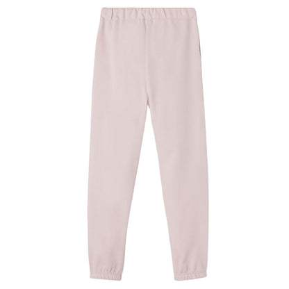 Pink - Back - Name It Childrens-Kids Elasticated Waist Relaxed Fit Jogging Bottoms