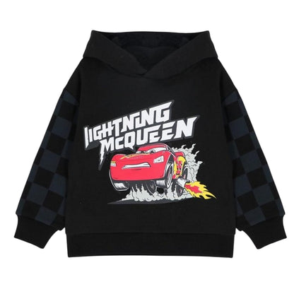 Black - Front - Lightning Baby Lightning McQueen Cotton Hoodie