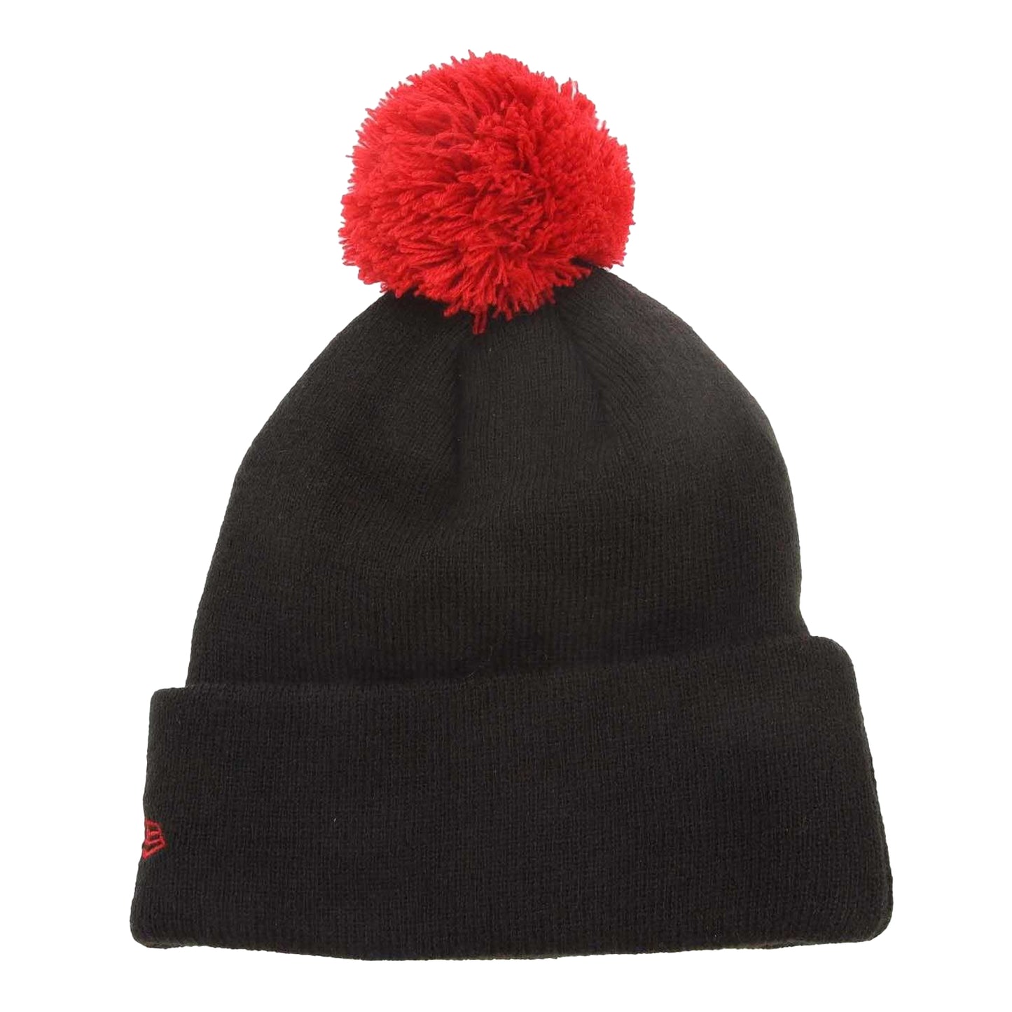 Black-Red - Back - New Era Childrens-Kids Stade Toulousain Pom Pom Beanie