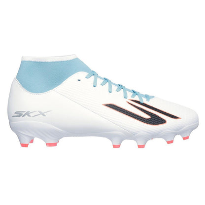 White-Blue - Front - Skechers Mens SKX_2 Academy Firm Ground Football Boots