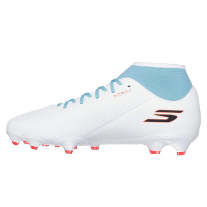 White-Blue - Back - Skechers Mens SKX_2 Academy Firm Ground Football Boots