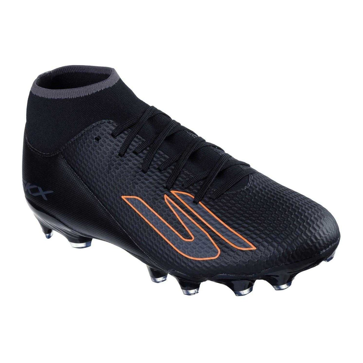 Black-Orange - Pack Shot - Skechers Mens SKX_2 Academy Firm Ground Football Boots