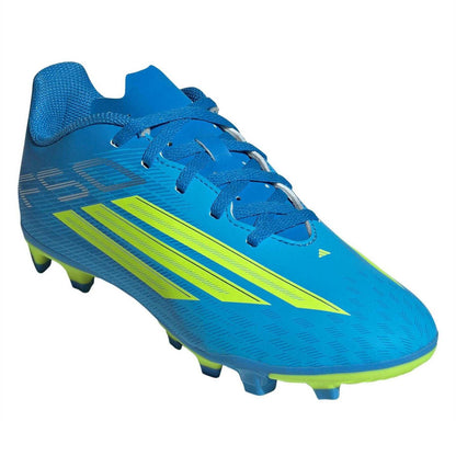 Blue-Yellow - Lifestyle - Adidas Childrens-Kids F50 Club Firm Ground Football Boots