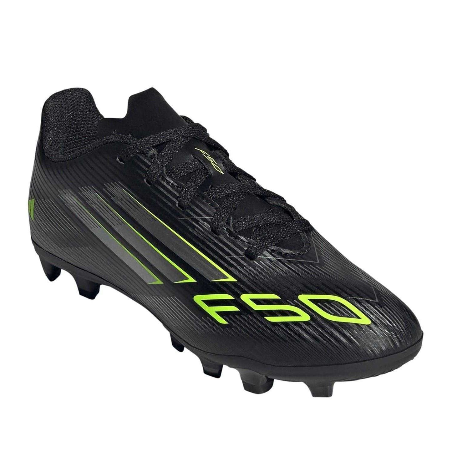 Black-Lemon - Lifestyle - Adidas Childrens-Kids F50 Club Firm Ground Football Boots