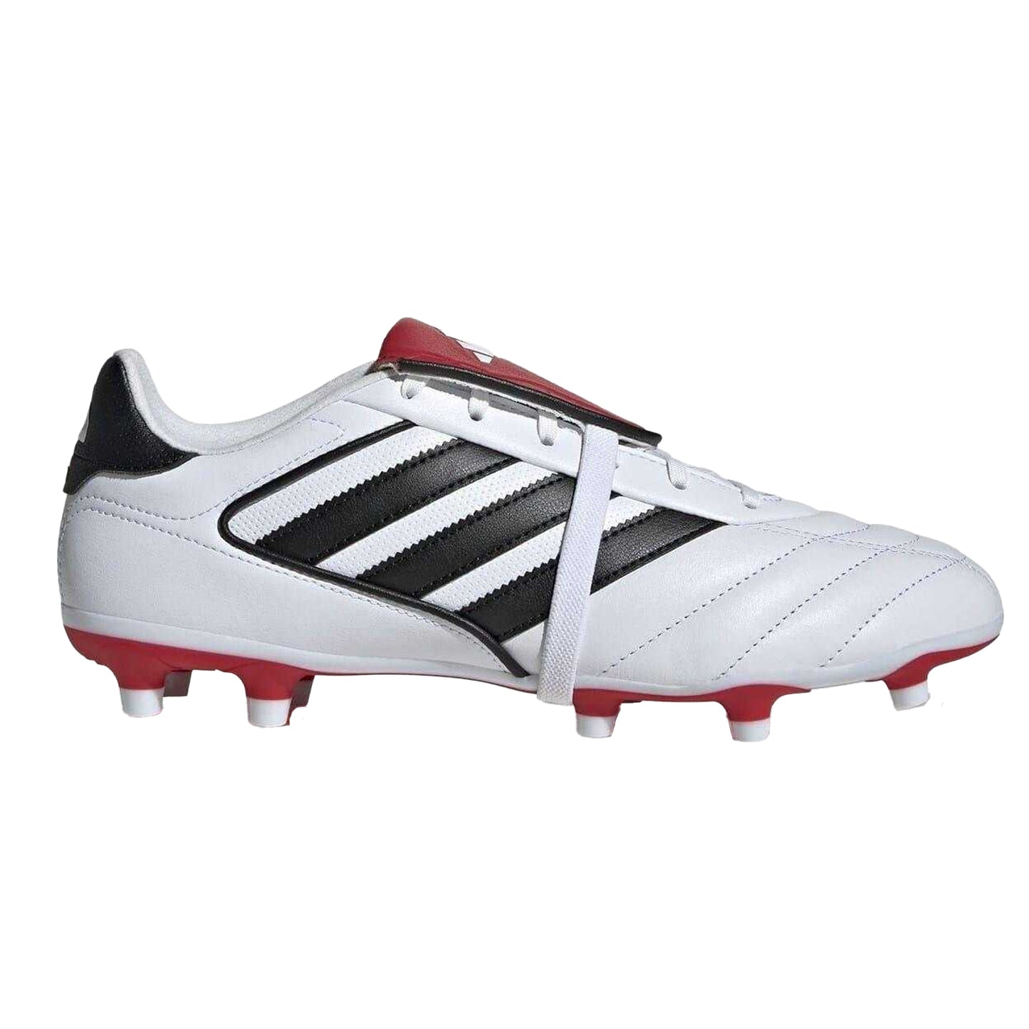 White-Black-Red - Front - Adidas Mens Copa Gloro II Leather Firm Ground Football Boots