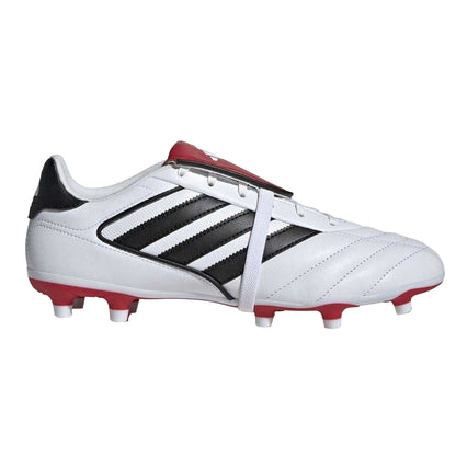 White-Black-Red - Front - Adidas Mens Copa Gloro II Leather Firm Ground Football Boots