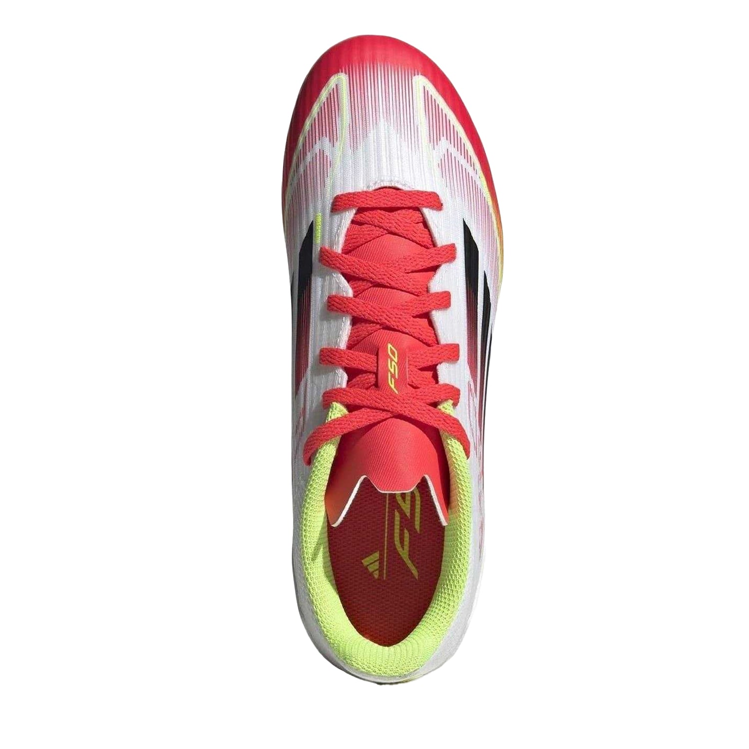 White-Red - Lifestyle - Adidas Childrens-Kids F50 League Firm Ground Football Boots